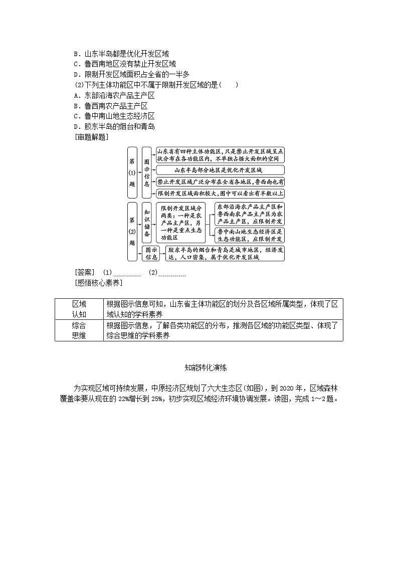 2024版新教材高考地理全程一轮总复习第二部分人文地理第十五章环境与发展第68课时推动区域协调发展学生用书新人教版第3页
