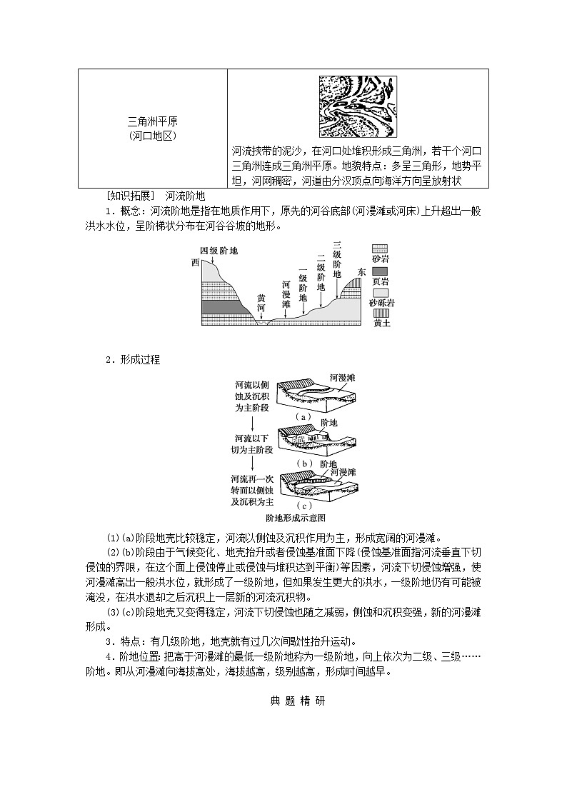 2024版新教材高考地理全程一轮总复习第一部分自然地理第八章地表形态的塑造第36课时河流地貌学生用书新人教版第3页