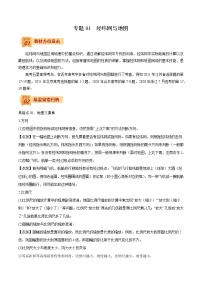 专题01  经纬网与地图（原卷版）-【查漏补缺】2022年高考地理三轮冲刺过关（全国通用）