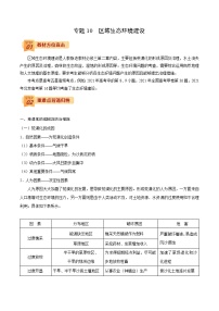 专题10  区域生态环境建设-【查漏补缺】2022年高考地理三轮冲刺过关（全国通用）（解析版）