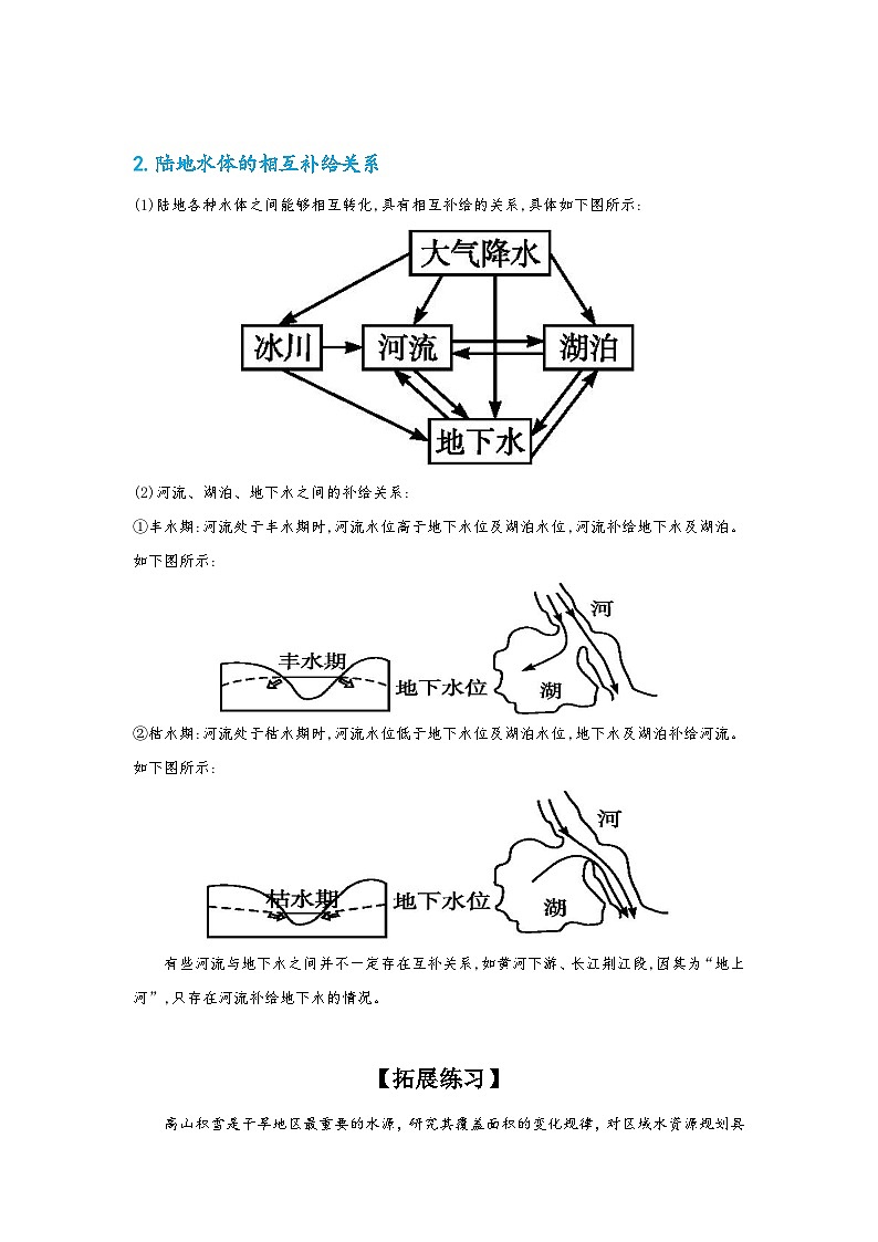 专题03 地理事项判读类选择题之河流补给类型（解析版）-备战2021届高考地理二轮复习题型专练第3页