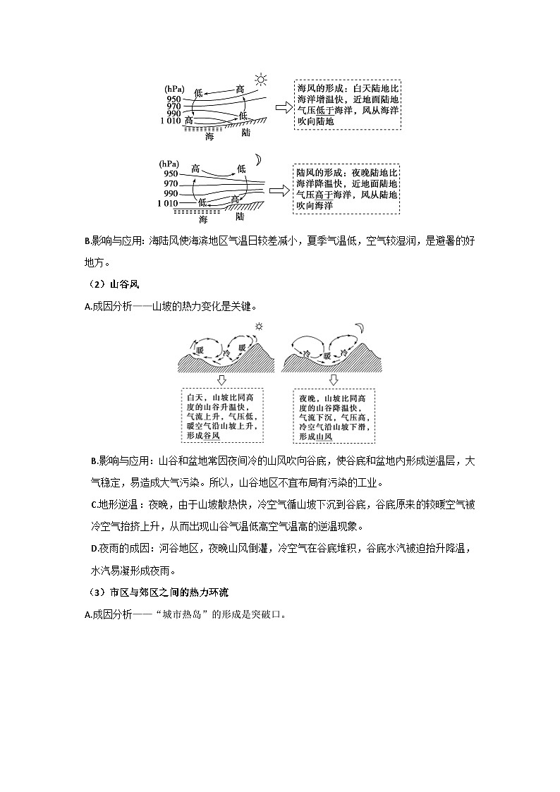 专题12 地理过程形成类选择题之热力环流过程（原卷版）-备战2021届高考地理二轮复习题型专练第3页