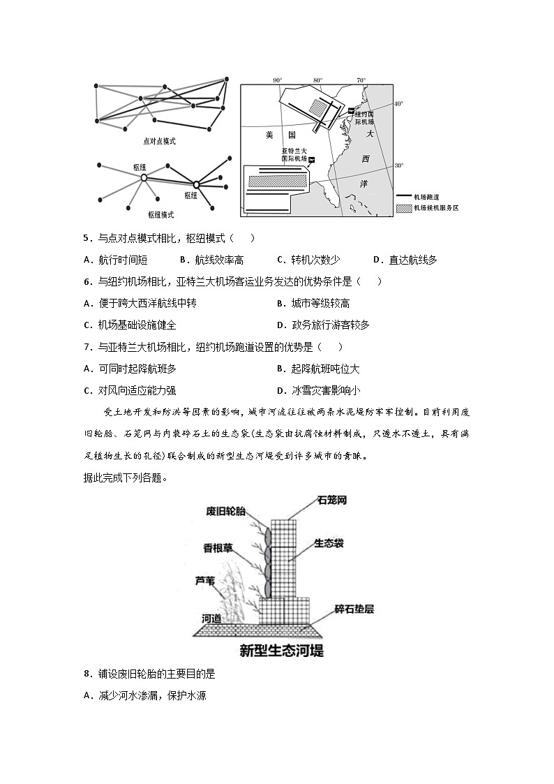 专题29 选择题之比较类强化训练（原卷版）-备战2021届高考地理二轮复习题型专练02