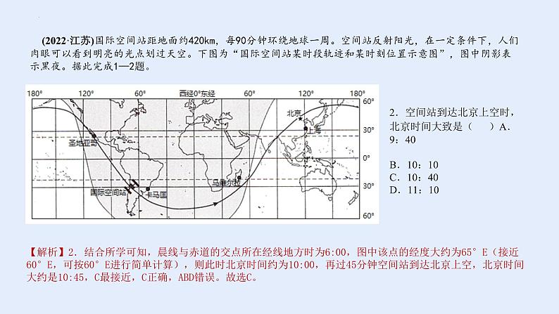 专题01 地球运动规律（讲义）（PPT版）-【高频考点解密】2023年高考地理二轮复习课件+讲义+分层训练（新高考专用）第7页