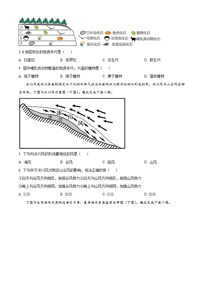 2023六盘水高一下学期期末地理试题含解析02