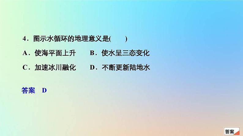 2023新教材高中地理第三章地球上的水第一节水循环作业课件新人教版必修第一册08