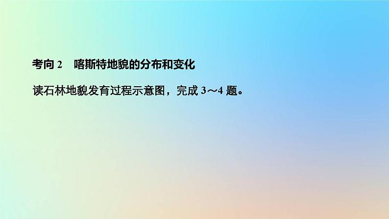 2023新教材高中地理第四章地貌第一节常见地貌类型第一课时喀斯特地貌与河流地貌作业课件新人教版必修第一册06