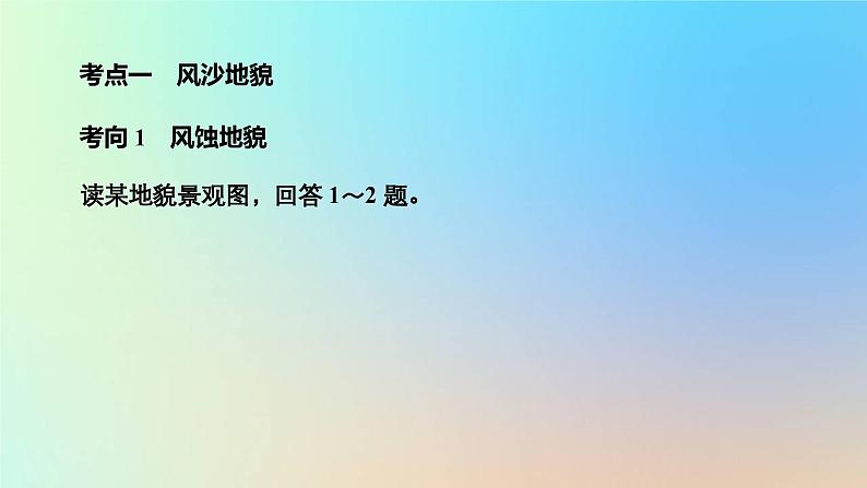 2023新教材高中地理第四章地貌第一节常见地貌类型第二课时风沙地貌和海岸地貌作业课件新人教版必修第一册第3页