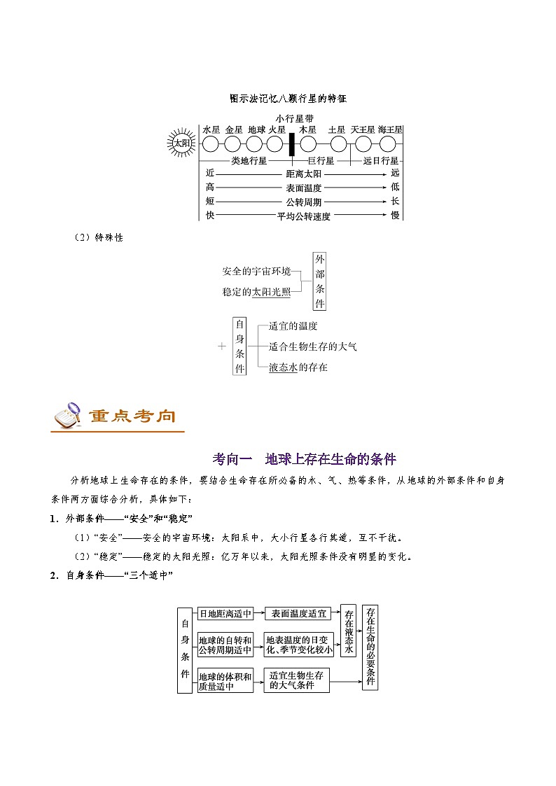 考点04 宇宙中的地球-备战2022年高考地理一轮复习考点帮第2页