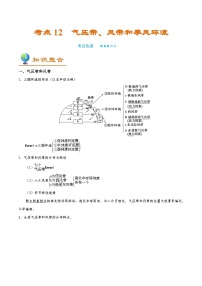 考点12 气压带、风带和季风环流-备战2021年高考一轮复习地理考点帮