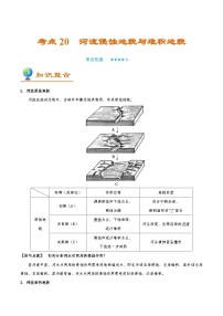 考点20 河流侵蚀地貌与堆积地貌-备战2022年高考地理一轮复习考点帮