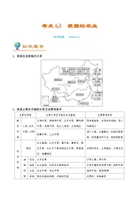 考点63 我国的农业-备战2022年高考地理一轮复习考点帮