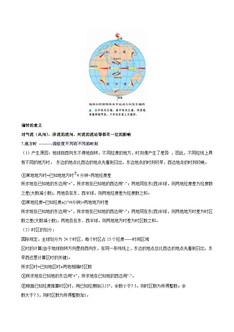 专题04 地球的运动-备战2023年高考地理一轮复习精讲精练（原卷版）第3页