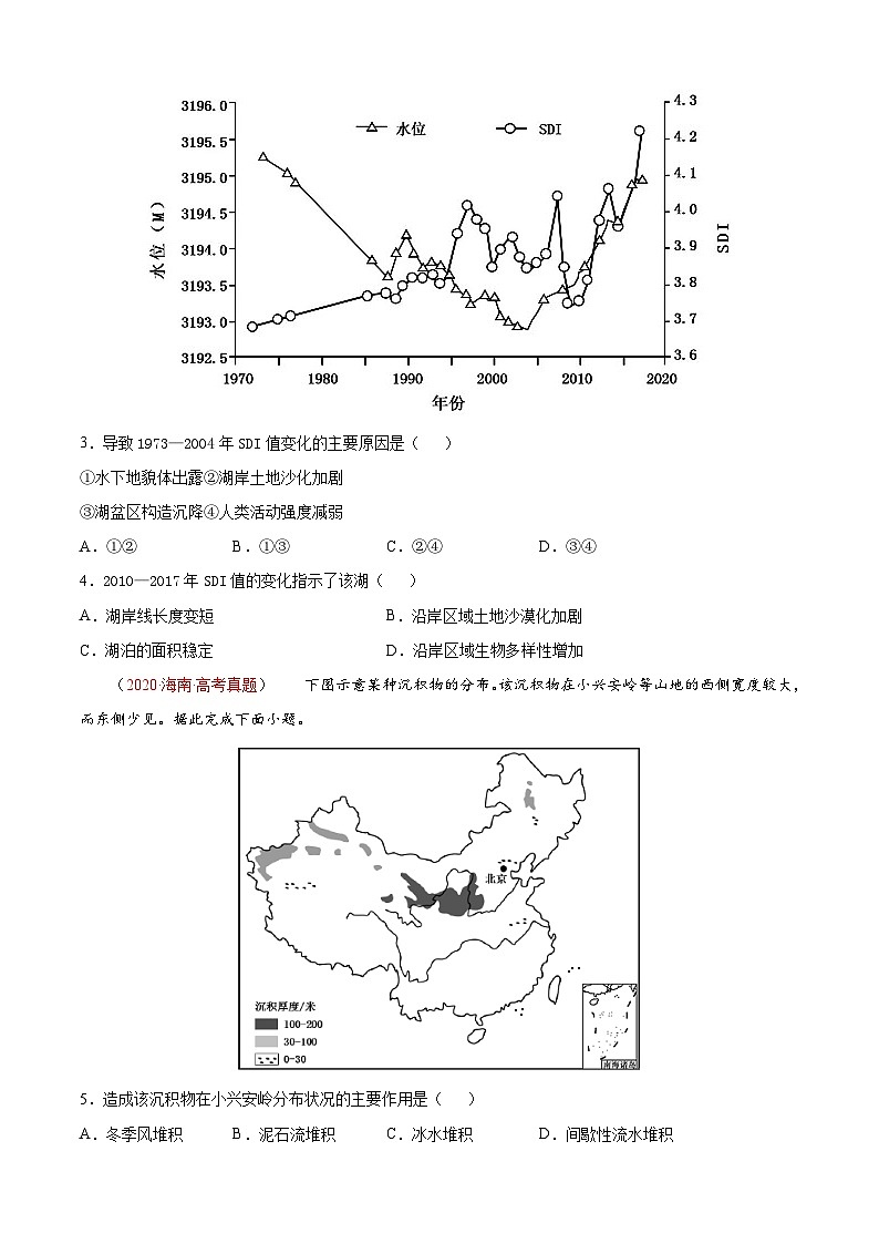 专题33 中国地理-备战2022年高考地理一轮复习考点帮（新高考专用）（原卷版）第2页