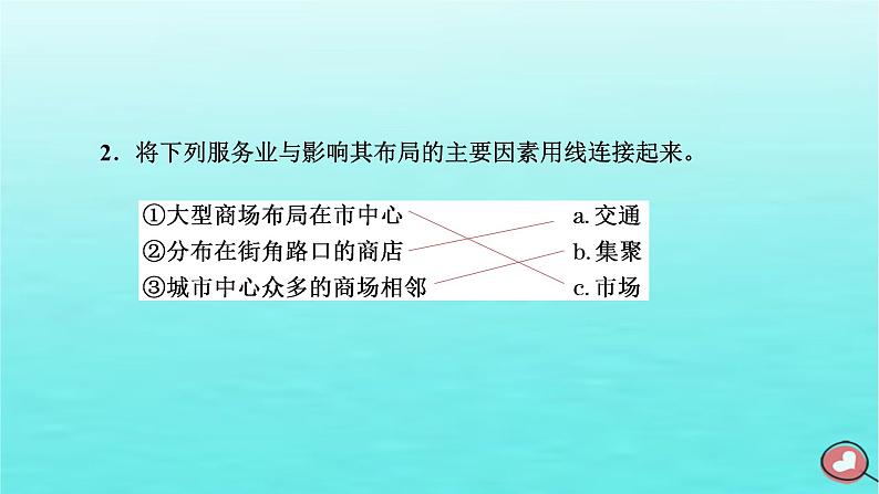 2024届高考地理一轮总复习第二编第十一章产业区位因素第三节服务业区位因素及其变化课件03