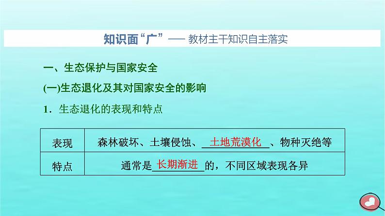 2024届高考地理一轮总复习第四编第十八章环境安全与国家安全第二节生态保护与国家安全课件第2页