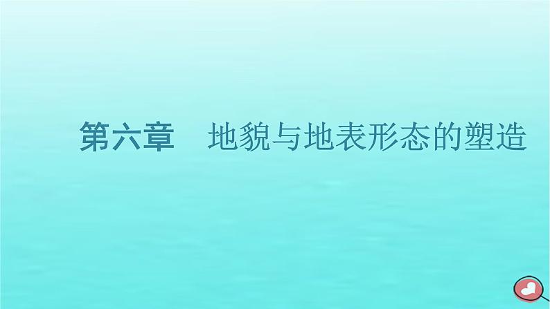 2024届高考地理一轮总复习第一编第六章地貌与地表形态的塑造第一节地貌与塑造地表形态的力量课件第1页