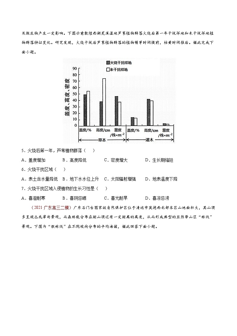 专题18地理环境的整体性 （精选练习）-备战2022年高考地理一轮复习考点帮（新高考专用）（原卷版）第2页