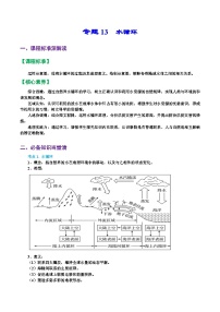 专题13 水循环（精品讲义）-备战2023年高考地理一轮复习全考点精讲练（浙江专用）（原卷版）