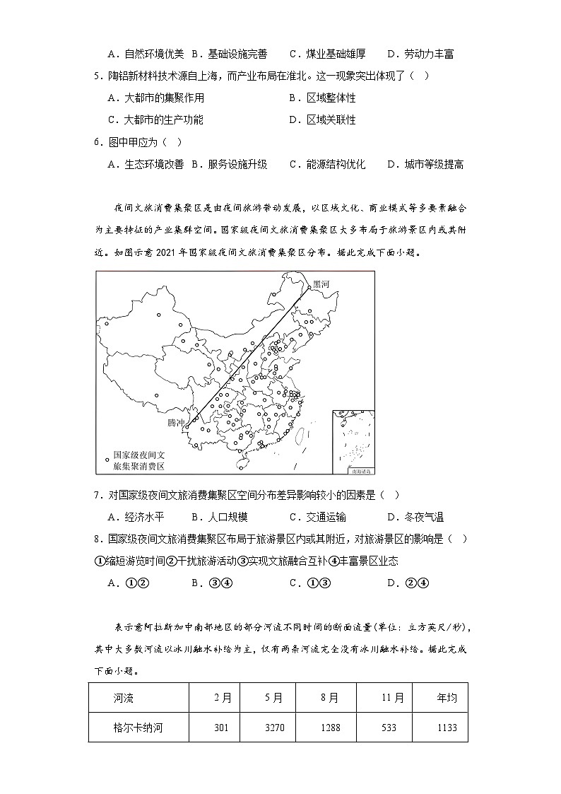 2023届河北省沧州市盐山中学高考三模地理试题（含解析）02
