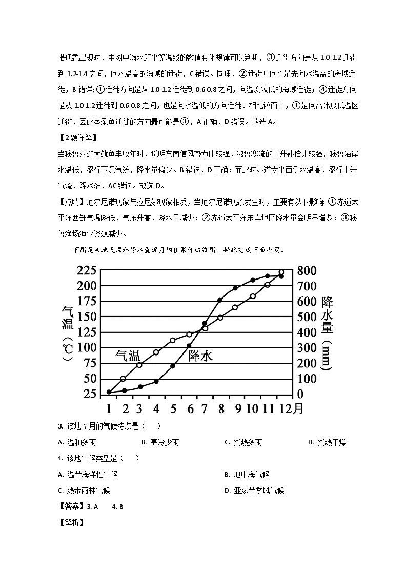 山东省烟台市烟台经济技术开发区2022-2023学年高二上学期期中地理试题含解析第2页