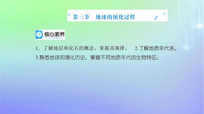 新教材2023高中地理第一章宇宙中的地球第三节地球的演化过程课件中图版必修第一册02