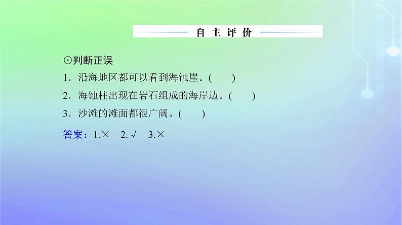 新教材2023高中地理第二章自然地理要素及现象第一节主要地貌的景观特点第一课时流水地貌和海岸地貌课件中图版必修第一册08