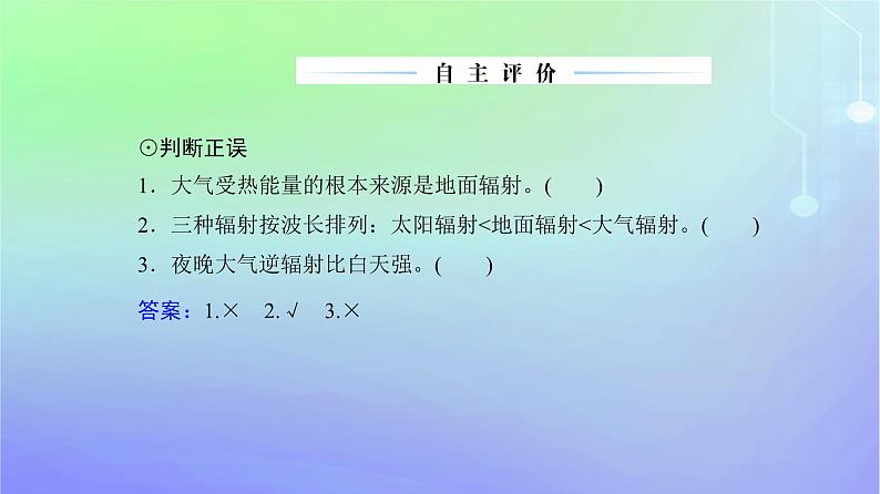 新教材2023高中地理第二章自然地理要素及现象第三节大气受热过程与热力环流第一课时大气的受热过程课件中图版必修第一册06