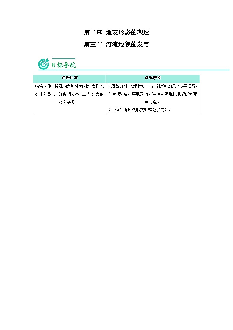 2.3 河流地貌的发育-【学生版】2023年高二地理同步精品讲义（选择性必修1）第1页
