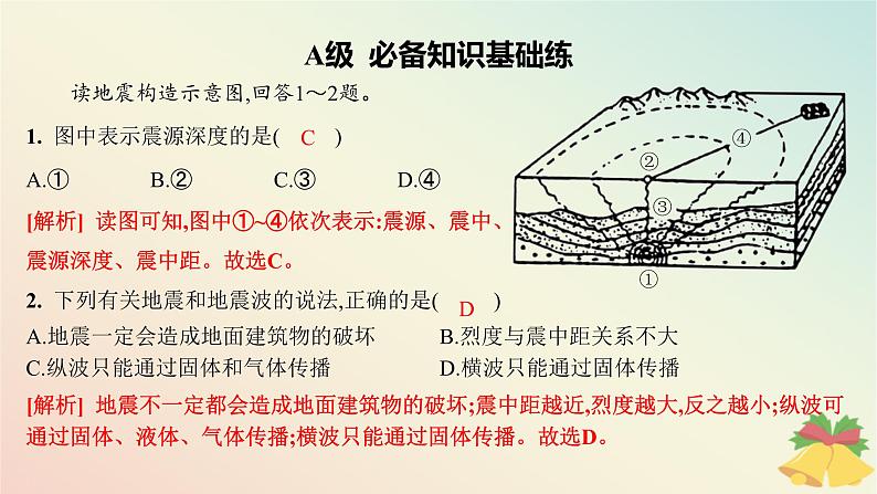 江苏专版2023_2024学年新教材高中地理第一章宇宙中的地球第三节地球的圈层结构分层作业课件湘教版必修第一册03