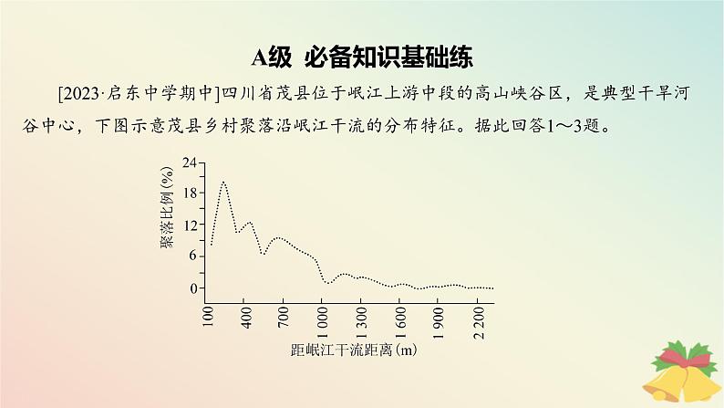 江苏专版2023_2024学年新教材高中地理第二章岩石圈与地表形态第三节地表形态与人类活动分层作业课件湘教版选择性必修103