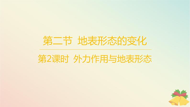 江苏专版2023_2024学年新教材高中地理第二章岩石圈与地表形态第二节地表形态的变化第二课时外力作用与地表形态分层作业课件湘教版选择性必修1第1页