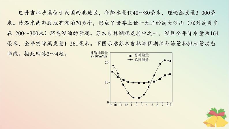 江苏专版2023_2024学年新教材高中地理第四章陆地水与洋流测评课件湘教版选择性必修104