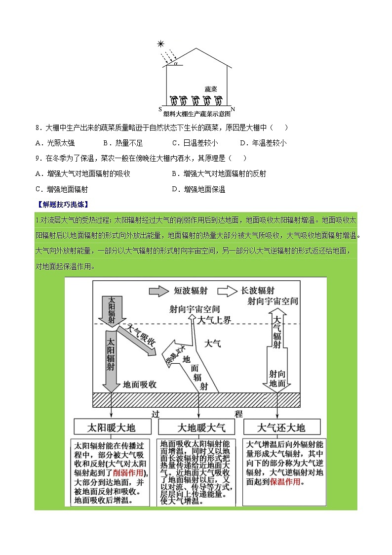 必考点04  大气的受热过程和热力环流（原卷版）第3页