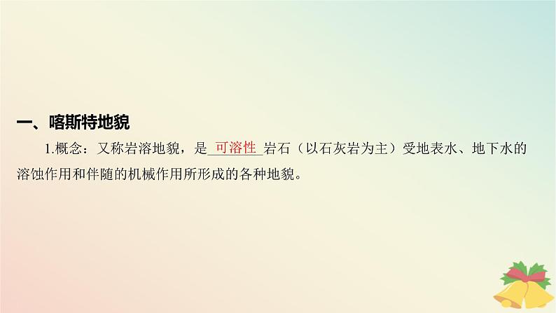 江苏专版2023_2024学年新教材高中地理第二章地球表面形态第三节喀斯特海岸和冰川地貌课件湘教版必修第一册第5页