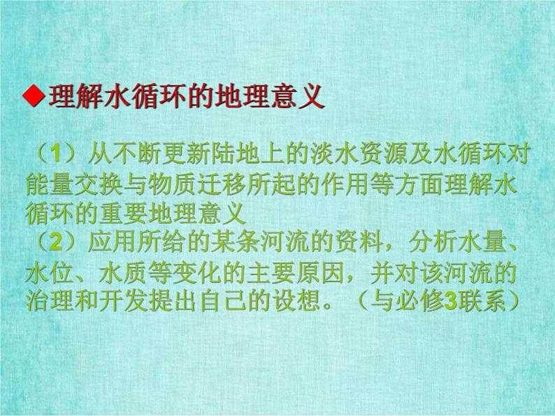 新人教版必修1高中地理第三章地球上的水考点解析课件第3页