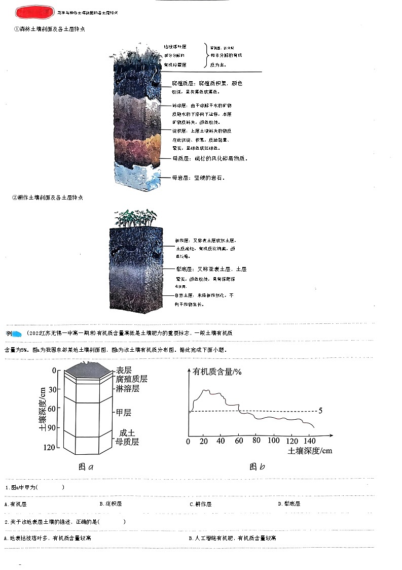 2023届高考地理一轮复习必备知识清单5.2土壤第2页