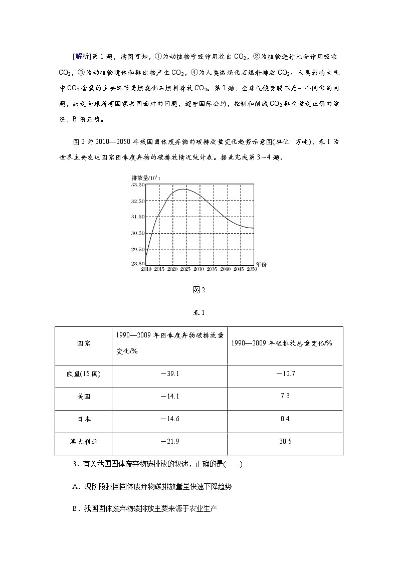 中图版高中地理选择性必修3第三章综合检测卷3含答案第2页