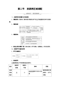 高考地理一轮复习第15章第2节资源跨区域调配学案