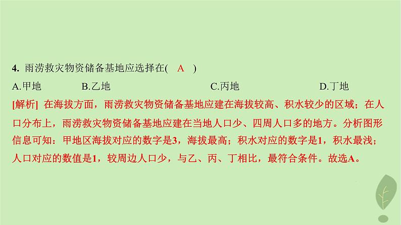 江苏专版2023_2024学年新教材高中地理第四单元从人地作用看自然灾害单元活动地理信息技术应用分层作业课件鲁教版必修第一册07