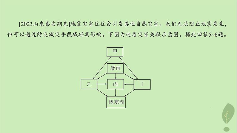 江苏专版2023_2024学年新教材高中地理第四单元从人地作用看自然灾害单元活动地理信息技术应用分层作业课件鲁教版必修第一册08