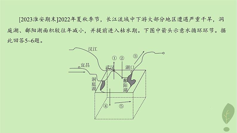 江苏专版2023_2024学年新教材高中地理第四单元从人地作用看自然灾害第一节第二课时常见自然灾害的成因分层作业课件鲁教版必修第一册07