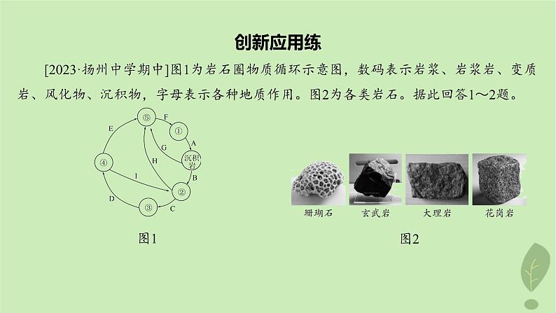 江苏专版2023_2024学年新教材高中地理第二单元地形变化的原因单元培优练课件鲁教版选择性必修102