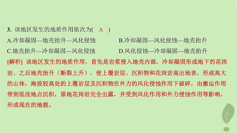 江苏专版2023_2024学年新教材高中地理第二单元地形变化的原因第二节地形变化的动力分层作业课件鲁教版选择性必修105