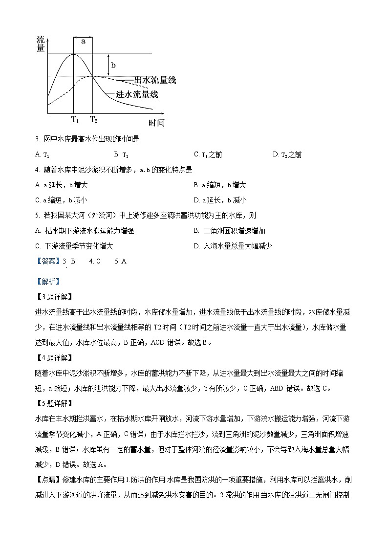 四川省宜宾市第四中学2023-2024学年高三地理上学期开学考试试题（Word版附解析）第2页