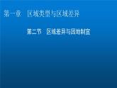中圖版高中地理選擇性必修2第1章第2節(jié)區(qū)域差異與因地制宜課件