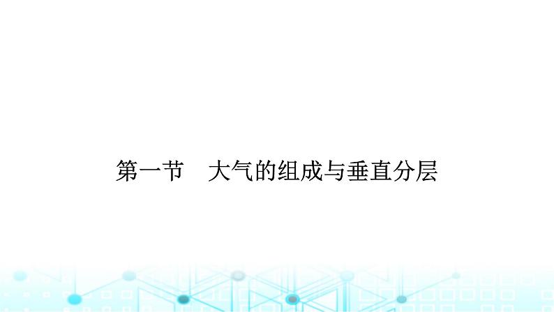 湘教版高中地理必修第一册第3章第1节大气的组成与垂直分层课件07