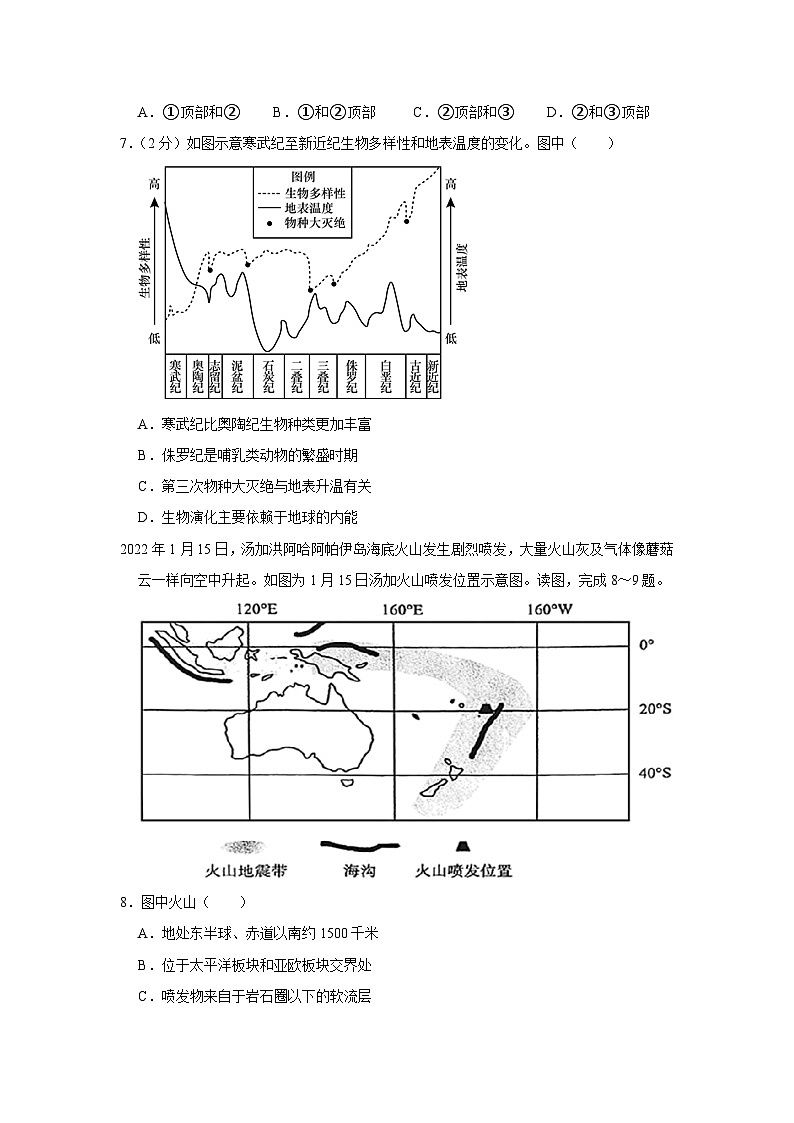 2022-2023学年北京市丰台区高一（上）期中地理试卷(1)02