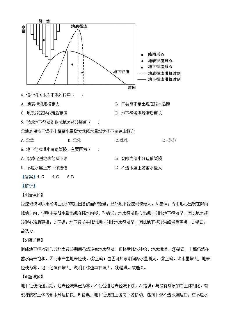 四川省南充高级中学2022-2023学年高三下学期5月月考文综地理试题含解析第3页