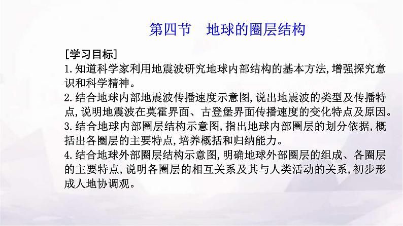 人教版高中地理必修第一册第一章第四节地球的圈层结构课件第2页